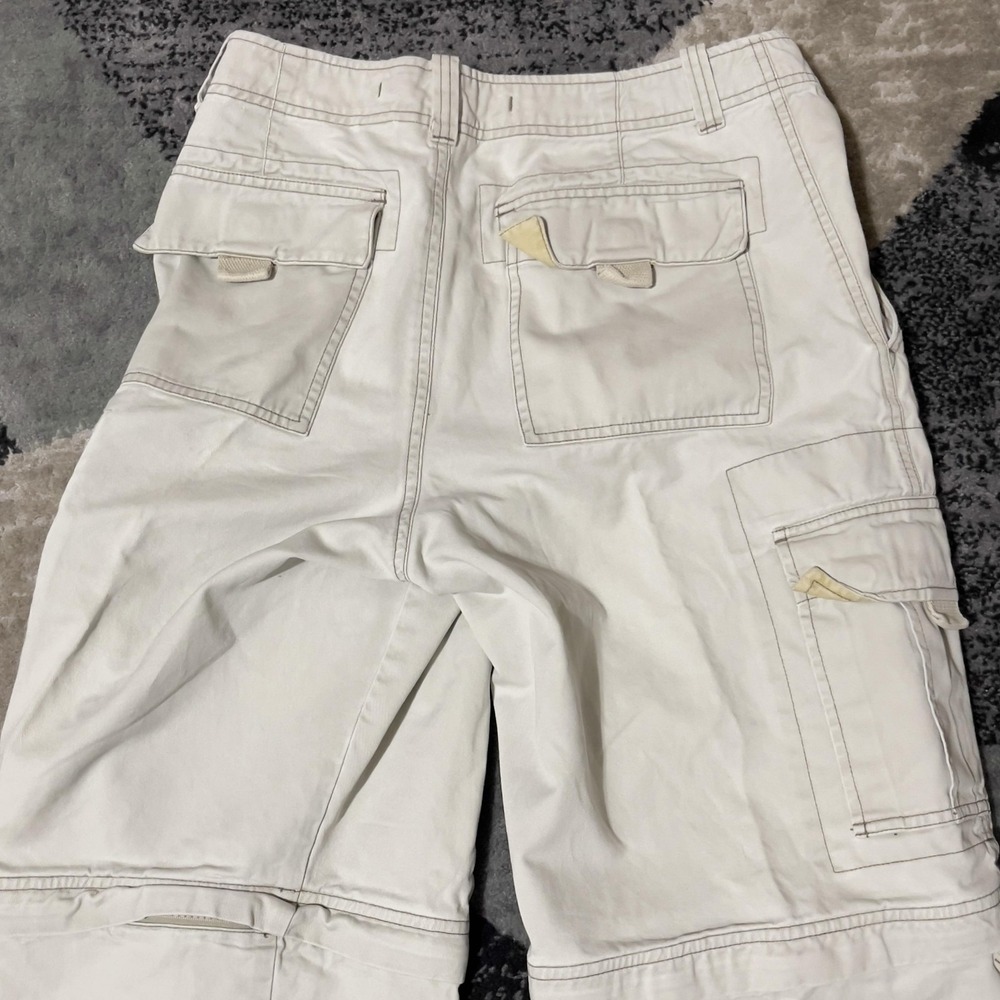 Old Navy Cargo Pants Men 30x30 Beige Convertible Zip Off Outdoor Military‎ Y2K - Picture 7 of 16